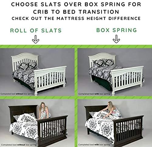 Full-Size Conversion Kit Bed Rails for Sorelle Convertible Cribs - Solid Wood Rail - Toddler and Adult Bed Rail for Full-Size Beds - Essential Nursery & Baby Furniture (Model #215, Chocolate)