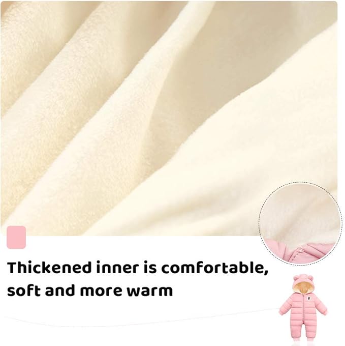 Cute Baby Boys Snowsuit New Born baby girls Winter Coat Toddler Clothes