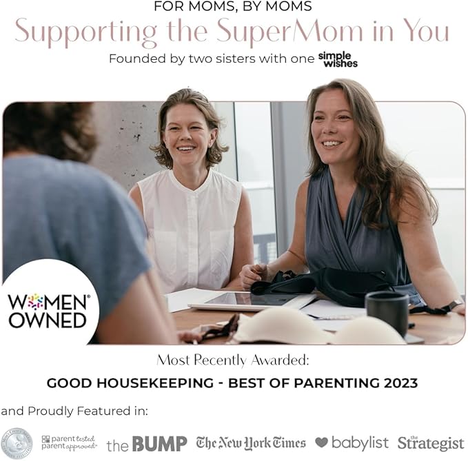 Supermom Silhouette with Removable Pads, Pumping Bra Hands Free, Adjustable Pumping & Nursing Bra for All Breast Pumps