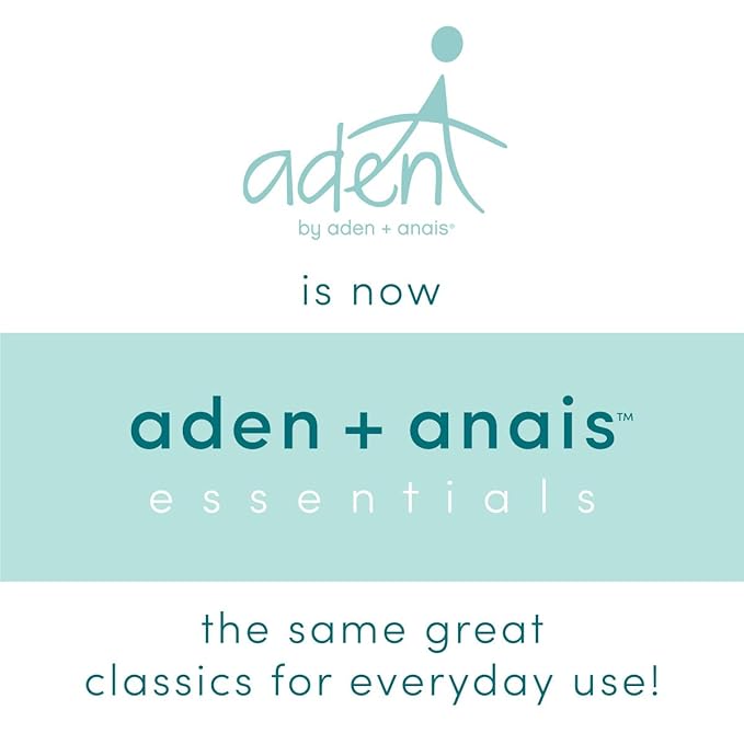 aden + anais Essentials Silky Soft Swaddle Baby Blanket, 100% Bamboo Viscose Muslin Blankets for Girls & Boys, Baby Receiving Swaddles, Ideal Newborn & Infant Swaddling Set, 2 Pack, Cosmic Galaxy
