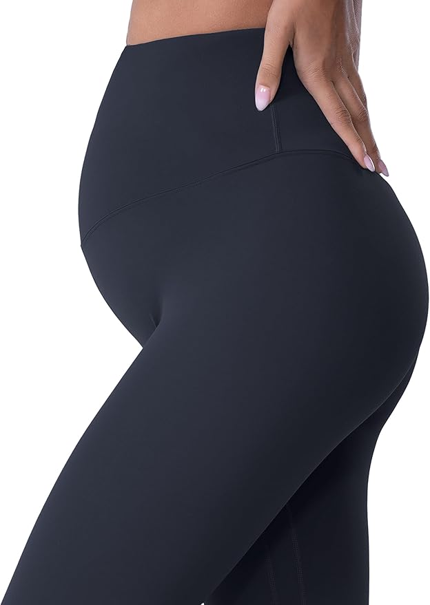 POSHDIVAH Women's Maternity Leggings Over The Belly Pregnancy Yoga Pants Active Wear Workout Leggings