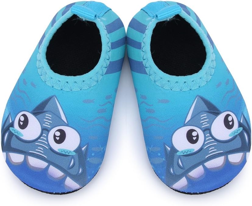JIASUQI Baby Boys and Girls Barefoot Swim Water Skin Shoes Aqua Socks for Beach Swim Pool