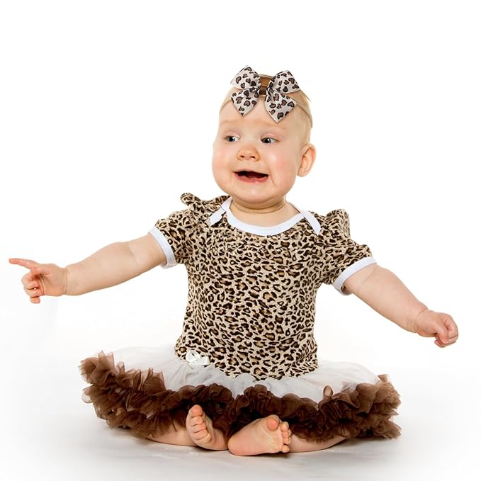 Fancheer Baby Girls Leopard Cheetah Print Bow Headband Infant Toddler Birthday Party Hair Accessories