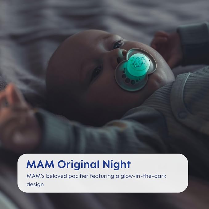 Pacifier,16+ Months,Variety Pack (1 Original,1 Air +-1 Night Pacifier),Unisex 3-Count,(Pack of 12)