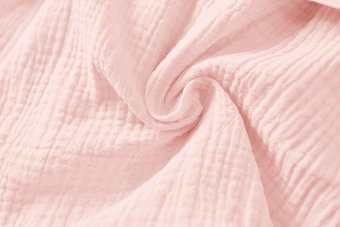 Organic Cotton Toddler Bathrobe, Soft and Breathable Baby Robe for Kid, Boy& Girl Hooded Robe Muslin