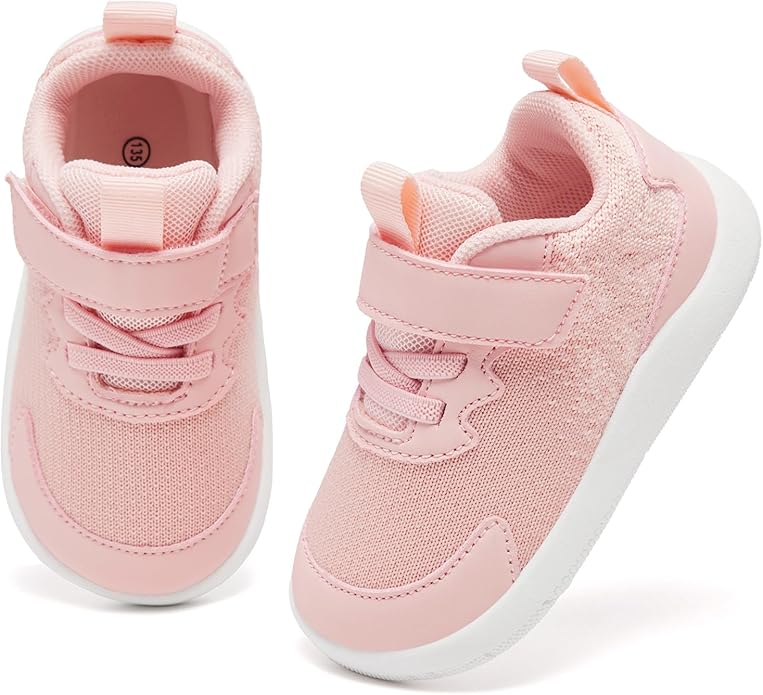 MORENDL Wide Toddler Shoes Baby Walking Shoes Boys & Girls Barefoot Sneakers Zero Drop Comfort Tennis Running Outdoor Activities