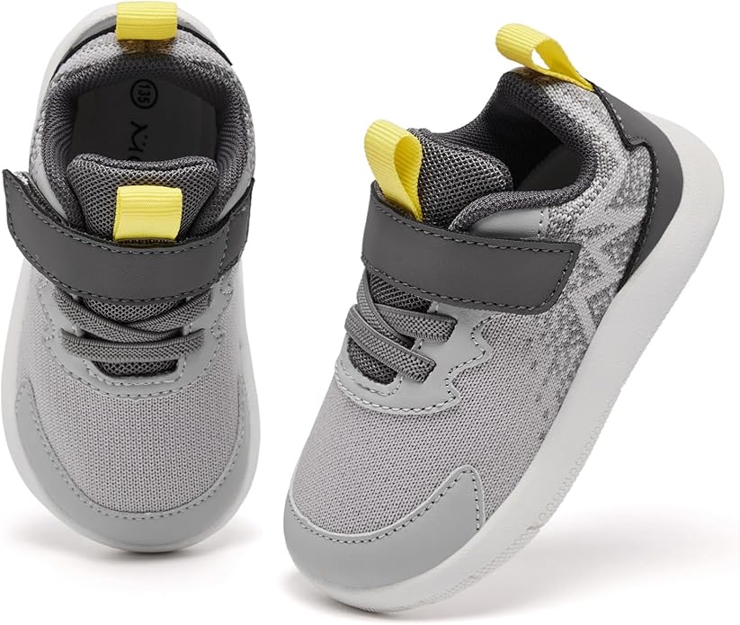 MORENDL Wide Toddler Shoes Baby Walking Shoes Boys & Girls Barefoot Sneakers Zero Drop Comfort Tennis Running Outdoor Activities
