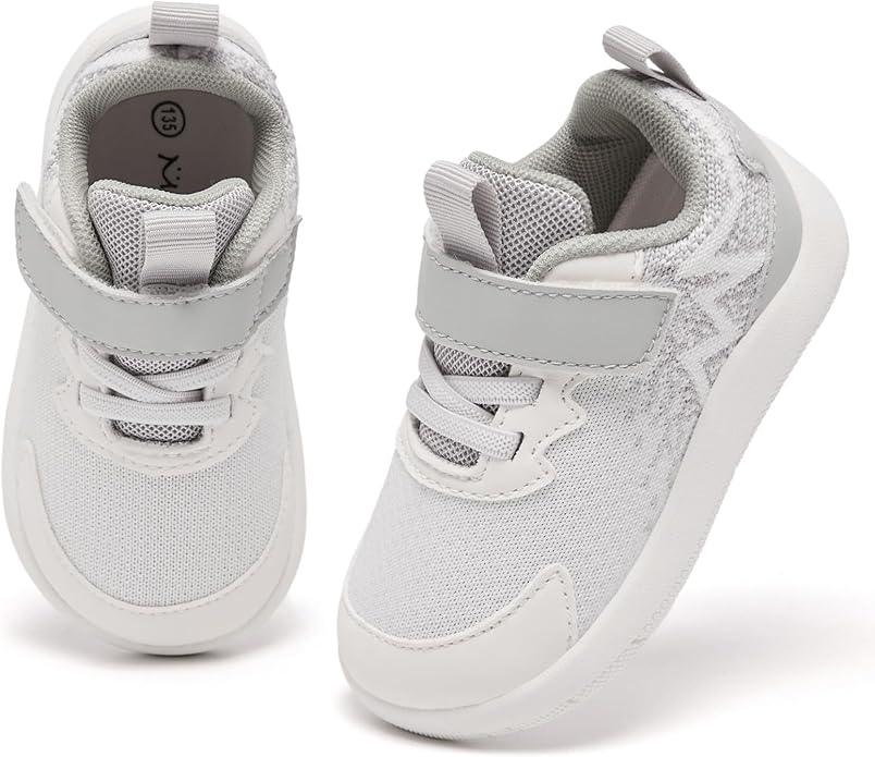 MORENDL Wide Toddler Shoes Baby Walking Shoes Boys & Girls Barefoot Sneakers Zero Drop Comfort Tennis Running Outdoor Activities
