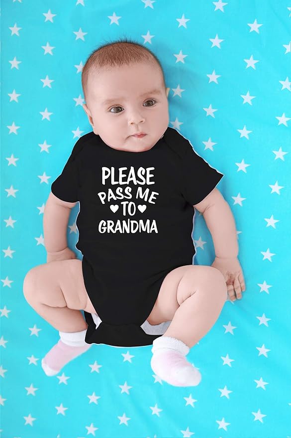 CBTwear Please Pass Me To Grandma Baby Bodysuit Funny Infant Outfit Cute Newborn Clothes Unisex Romper