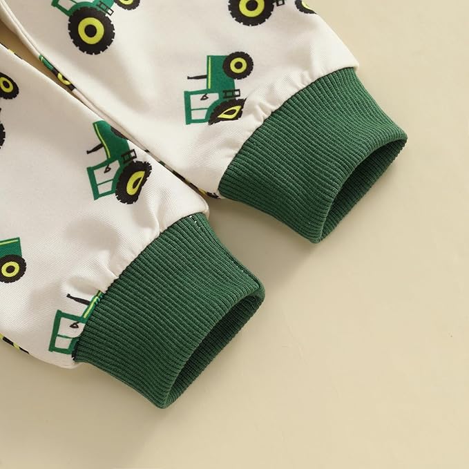 fhutpw Toddler Baby Boy Clothes Funny Letter Long Sleeve Sweatshirt Pullover Top Jogger Pants Fall Winter Outfits
