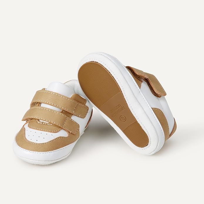 Amazon Essentials Unisex Babies' Hook & Loop Court Sneakers