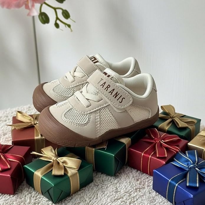 TARANIS Infant/Toddler Shoes Baby Sneaker Boy Girl First Walking Shoes Lightweight Non-Slip Newborn Crib Shoes
