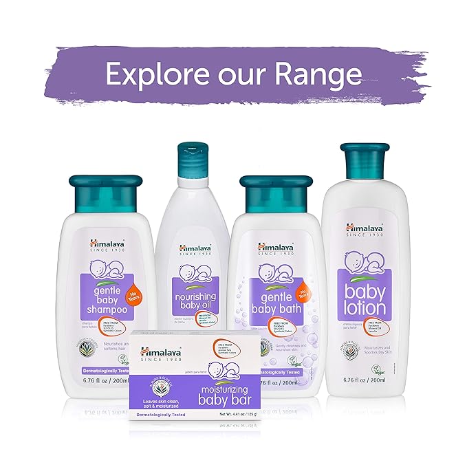 Himalaya Gentle Baby Bath, Baby Wash, Free-From Parabens, SLS/SLES and Phthalates (200 ml 1-PACK)