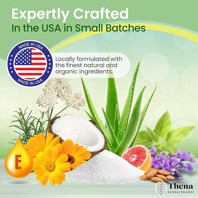 Best Organic Sitz Bath Soak Postpartum Care and Post Partum Essentials, Natural Hemorrhoid Treatment for Women & Moms with Epsom Dead Sea Salt Witch Hazel, Sitz Bath for Toilet, Thena