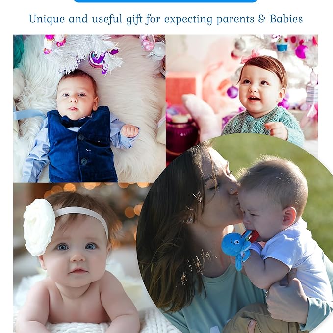 Wristy Buddy Teething Ring for Babies 0-6 8 10 12 Months | Cute Soft Octopus Teething Toys & Gloves | Baby Teething Relief Toy Pack | Infant Chew Toys for 3-6 Months, 1 2 3 Years