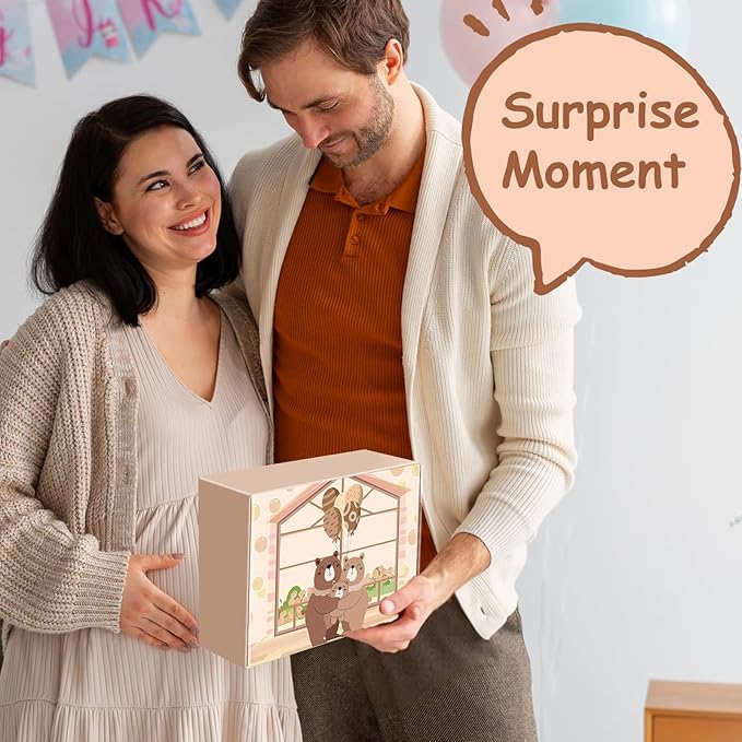16pcs Gender Reveal Gift, Baby Shower Gifts and Pregnancy Gift for New Parents, New Mom Care Package, First Time Moms Gift Box, New Mom Gift for Expecting Mom, Baby Welcome Box, Newborn Gift Set