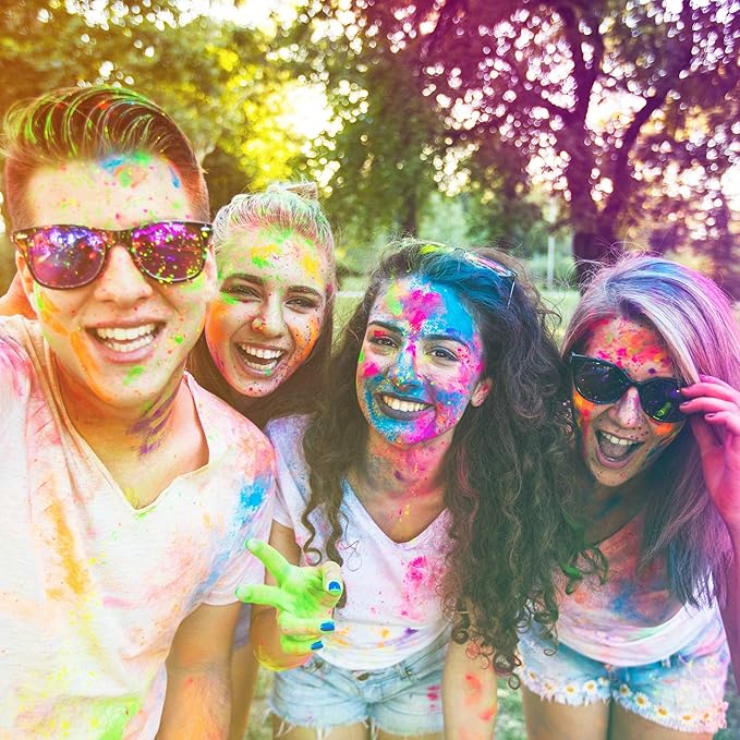 Color Blaze Baby Gender Reveal Color Powder Packets - 75 g Each - 10 Packs of Pink Colored Powder for Girl - For Car & Motorcycle Burnout, Exhaust, Color Toss, Photoshoot, Party & Festival - Pink