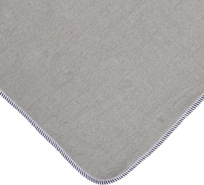 EVERYDAY KIDS Hooded Baby Toddler Bath Towel for Boys and Girls - 3D Gray Elephant with Ears and Trunk; Soft and Absorbent Terry Cloth Hooded Towel for Young Kids; Gender Neutral Baby Bath Essential