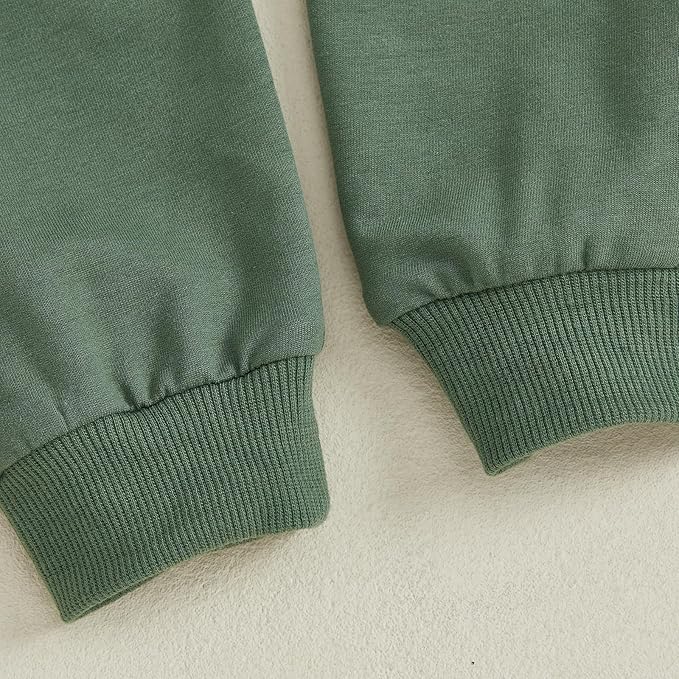 WZTYYDS Toddler Baby Boy Fall Clothes Letter Truck Long Sleeve Pullover Sweatshirt Tops Joggers Pants Set Winter Outfits