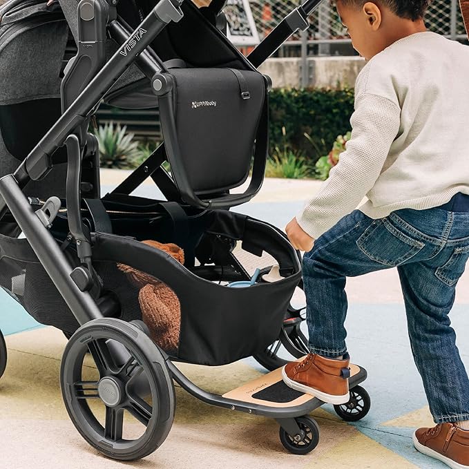 UPPAbaby PiggyBack Ride-Along Board for Vista, Vista V2, and Vista V3 Strollers / Quick Attachment for Children to Stand + Stroll / 55 lbs. Weight Capacity