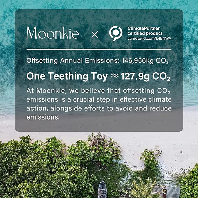 Moonkie Teething Toy, Safe & Easy to Hold BPA Free Silicone Teethers, 360° Baby Toothbrush with Suction Base, Teether Toys Best for Babies 6-12 Months (Koala Ether)
