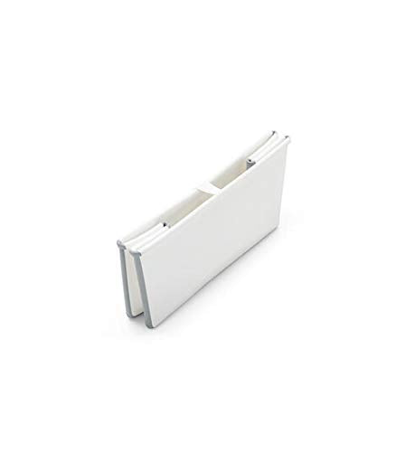 Stokke Flexi Bath Portable X-Large Baby Bathtub with Heat-Sensitive Plug, White Grey