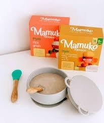MAMUKO Baby Porridge - Buckwheat Porridge with GMO-Free - Organic Porridge for Healthy Growth & Development - Vegan Porridge Ideal for Babies 6-9 Months - 2 Pack (200g & 10 Servings)