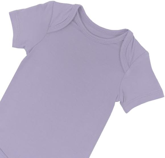 KYTE BABY Short Sleeve Unisex Baby Bodysuits, Rayon Made From Bamboo Material