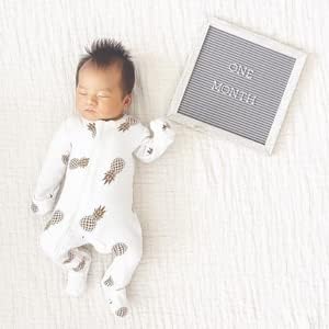 zippyjamz – Zipper Organic Sleeper Footed Onesies Sleeper Baby Pajamas with Inseam Zipper