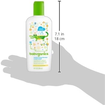 BabyGanics Bye Bye Dry Moisturizing Therapy Wash, 8 Fluid Ounce (Pack of 2), Packaging May Vary
