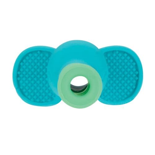 Nuby Tube Teether - (2-Pack) Baby Teething Toy - 3+ Months - Elephant and Giraffe