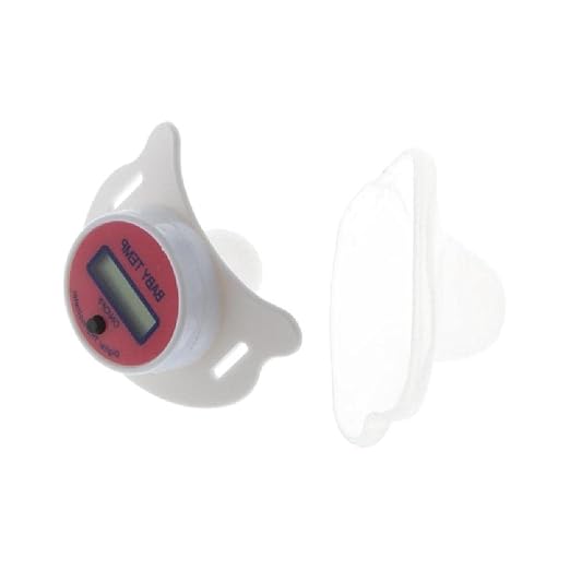 High Accuracy Thermometer LCD Display Nipple-Shaped Pacifier Babies's Heating Fever Monitor Gauge Pink/Blue Digital for Baby Oral Mouth Temperature Measuring Nipple