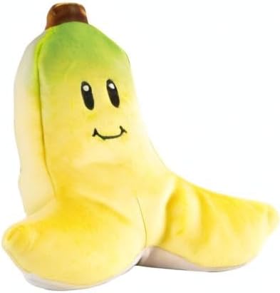 Club Mocchi-Mocchi- Mario Kart Plush - Banana Plushie - Squishy Mario Plushies - Plush Collectible Mario Toys - Soft Plush Toys and Mario Room Decor - 6 inch, Yellow