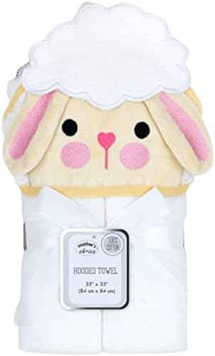 Mother's Choice Baby Towels for Newborn Organic Hooded Design, Large Size Cotton Toddler Towels, Ultra-Soft & Absorbent Bath Towel for Newborns, Infants, Toddlers, Boys & Girls with Animal Hood