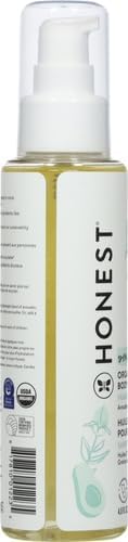The Honest Company Fragrance-Free Moisturizing Body Oil,Nourish Soothe Baby's Skin,Plant-Based,Hypoallergenic Vegan,4.0 fl oz,(Pack of 2)