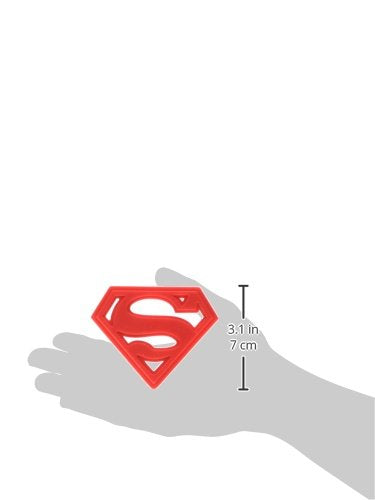 Bumkins Baby Teething Freezer Toy Keys Rings, Soft Flexible Silicone Pacifier, Safe to Chew, Cool Teether Gum Relief, Essentials for Babies 3 Months, Freezable, Sensory Textured, Superman DC Comics