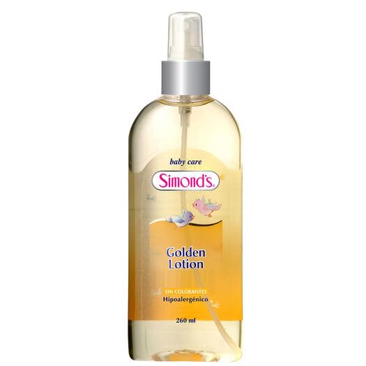 Simond's Baby cologne, golden lotion 260ml, from Chile