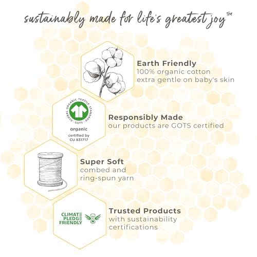 Burts Bees Baby Infant Burp Cloths, 100% Organic Cotton Extra Absorbent Soft Fabric Drool Cloths, 5-Pack Newborn Must-Have Essential Large Burping Cloths, One Size 17 x 11.75 Inches