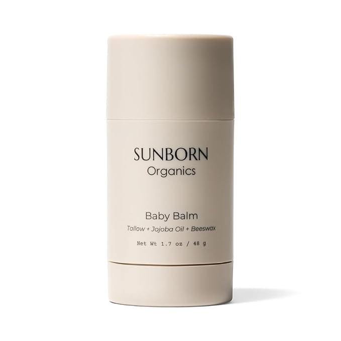 Baby Balm | Baby-Safe Three Natural Ingredient Moisturizing Balm for Babies (Dry Skin, Diaper Rash & Eczema Relief) – Petroleum-Free, Fragrance/Essential Oil-Free, Third-party Lab-tested, All Natural