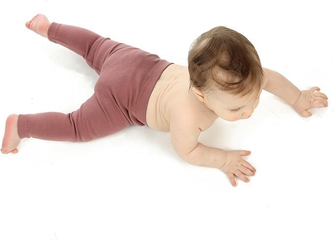 Silky Toes Baby Leggings, Toddler Seamless Panty Soft Cotton Knit Pants for Girls and Boys