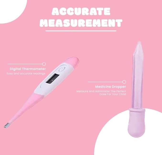 10 PCS Baby Grooming Health Care KIT for Newborns and Toddlers(Pink),Ideal for Travelling & Home Use