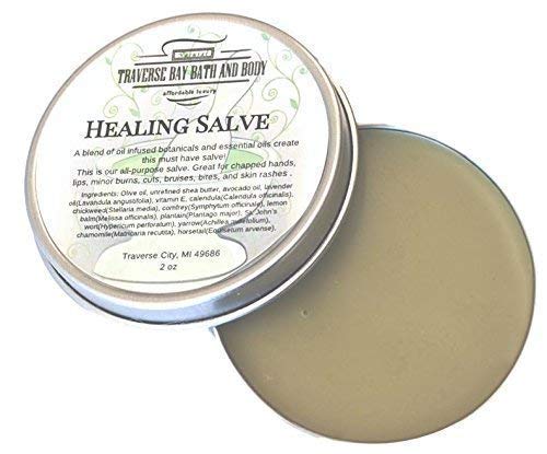 All-Purpose Herbal Healing Salve. With a range of herbs for supporting skin health.