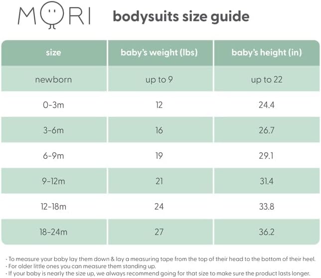MORI Baby Short Sleeve Unisex Bodysuit with Envelope Neck and Nickel Free Poppers - Viscose from Bamboo and Cotton Blend
