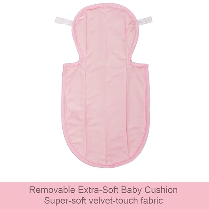 COOLBEBE New 2-in-1 Babybody Pad for Baby Newborn Infants - Extra Soft Stroller Cushion Pads Car Seat Insert, Perfect for Carseats, Strollers, Swings, Pink