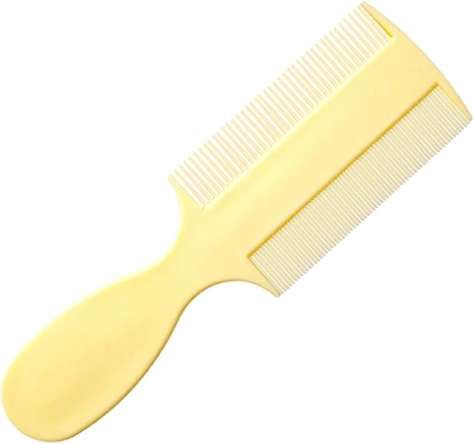 Vakly Fine Tooth Baby Comb [3 Pack] – Double-Sided Infant Hair Extra Fine Detangling Comb with Handle for Cradle Cap, Dandruff & Lice – Gentle Rounded Teeth for Newborns, Babies, Toddlers & Adults
