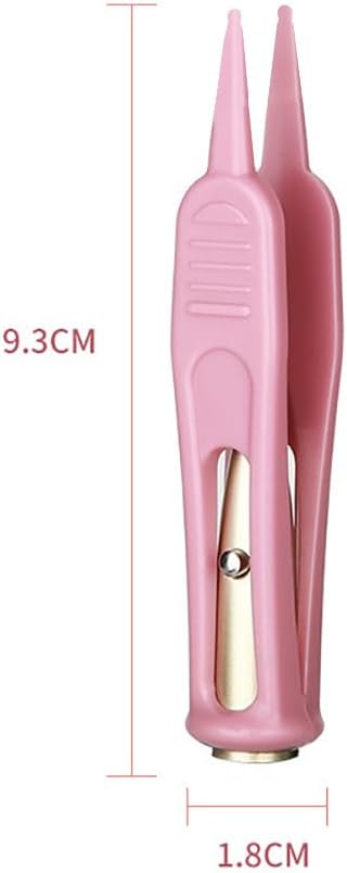 4 Pcs Plastic Nose Cleaning Tweezers Nose Booger Cleaner Baby Nasal Tweezers Booger Removers with LED Light for Baby Care