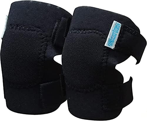 Simply Kids Baby Knee Pads for Crawling (2 Pairs), CPSIA Certified - Comfortable Knee Protector for Toddler, Infant, Girl, Boy, Crawler - Rodilleras para Bebe (Black)