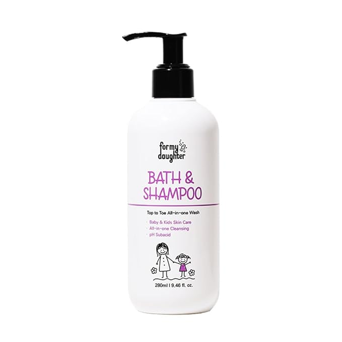 for my daughter 2-in-1 Baby Bath Wash & Hair Shampoo– Gentle 2-in-1 Cleanser Safe, Natural, and Effective Care for Delicate Baby Skin & Hair (280ml / 9.46oz)