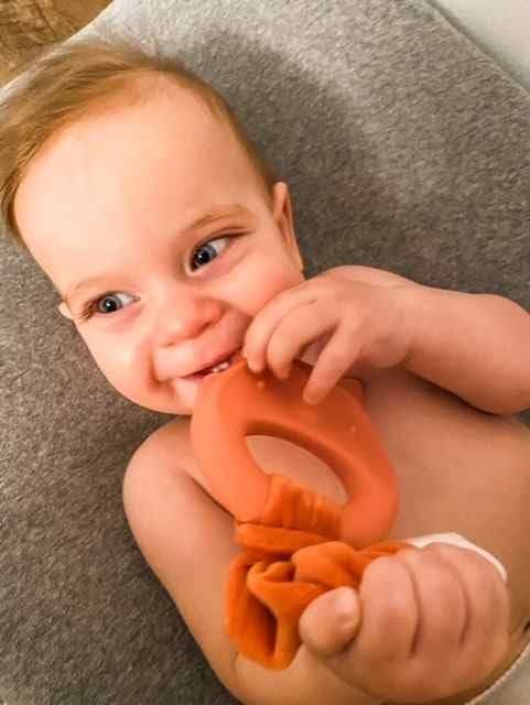 Mary Meyer Teething Toys Leika Silicone Baby Teether for Babies 0-12 Months, 9-Inches, Little Fox