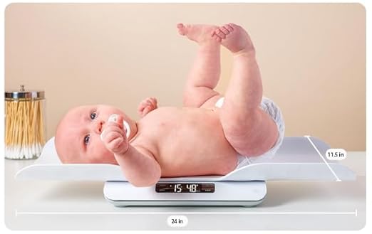 Greater Goods Baby Scale for Weighing Newborns – Digital Infant Scale with Tray, Hold Function for Baby Movement, Accurate Baby Scale for Home Use, 66 lb Capacity